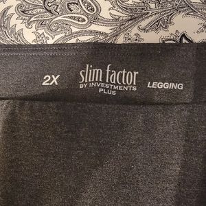 Slim Factor by Investmens from Dillard's ponte leggings size 2X